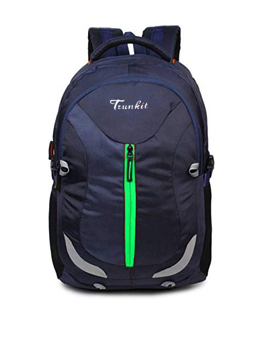 TRUNKIT Unisex Navy Blue & Green Laptop Backpack Price in India