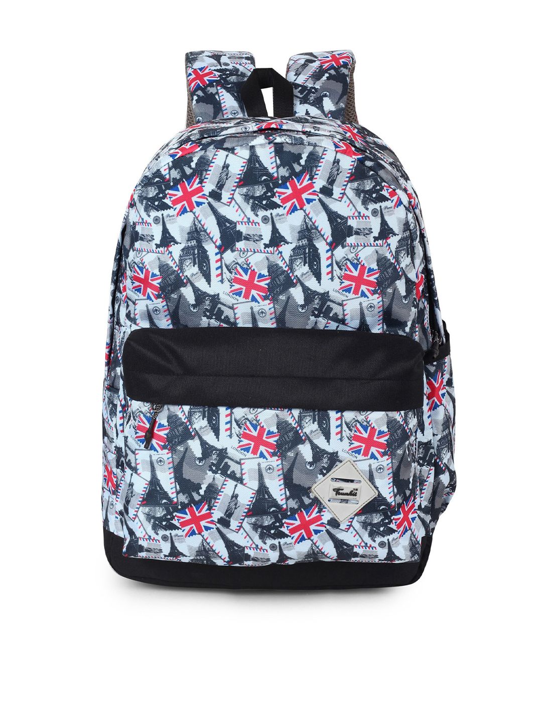TRUNKIT Unisex Black & White Graphic Backpack Price in India