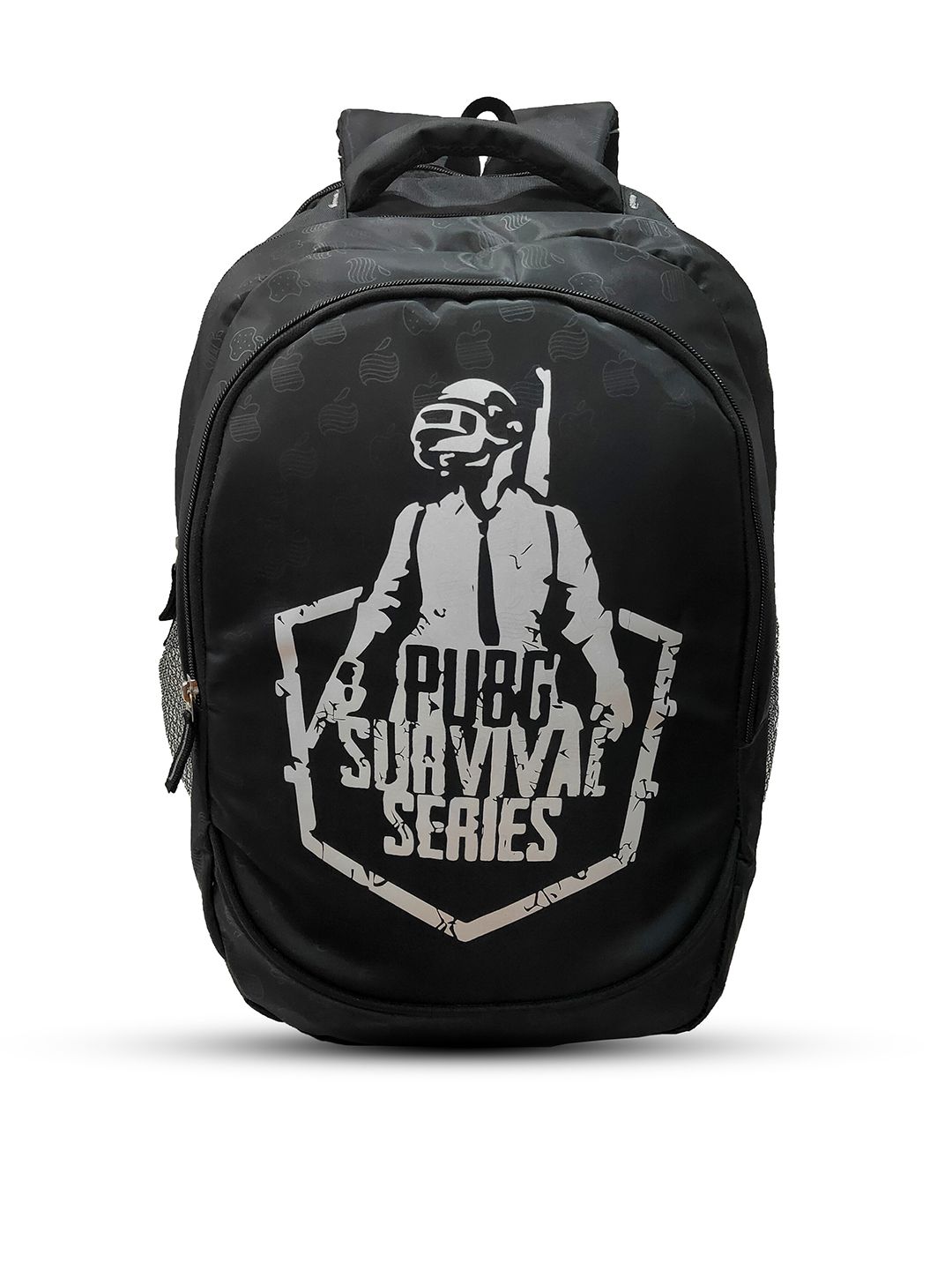 TRUNKIT Unisex Black & Grey Graphic Backpack Price in India