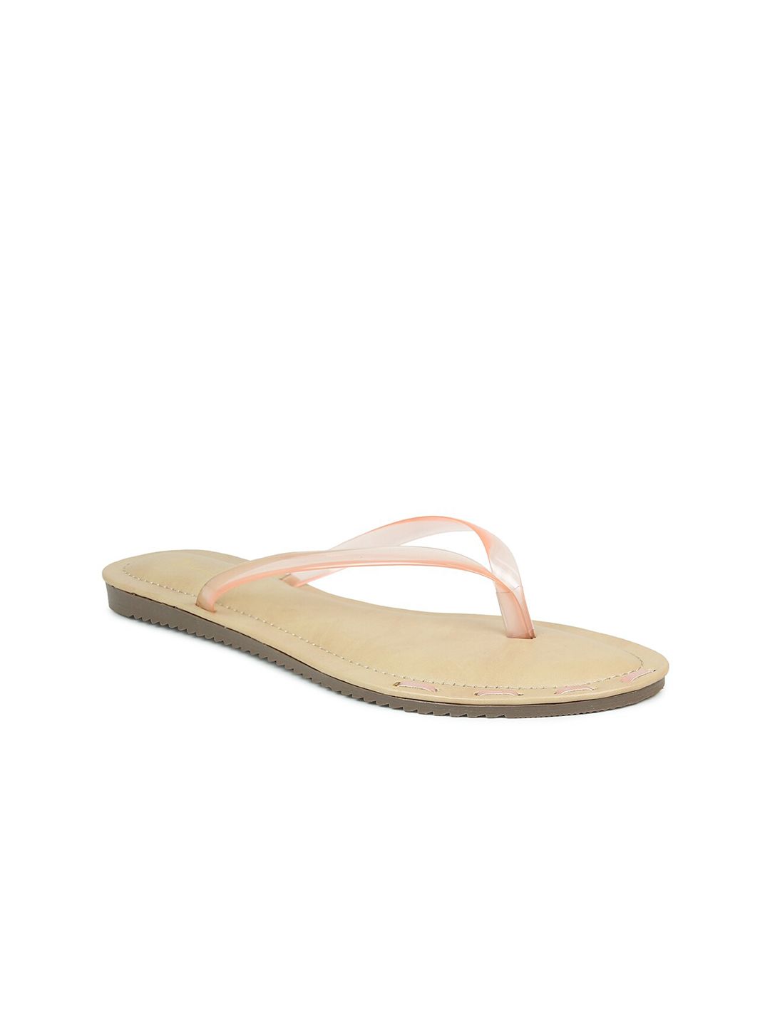 Inc 5 Women Peach-Coloured & Peach-Coloured Thong Flip-Flops Price in India