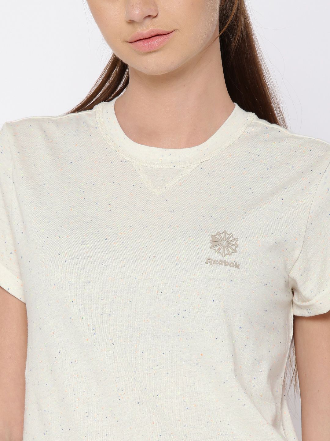 reebok t shirt beige