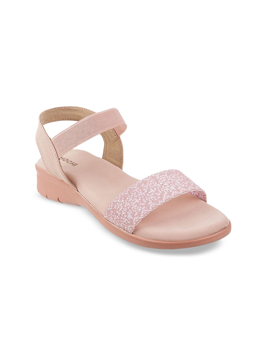 Mochi Women Pink Open Toe Flats Price in India