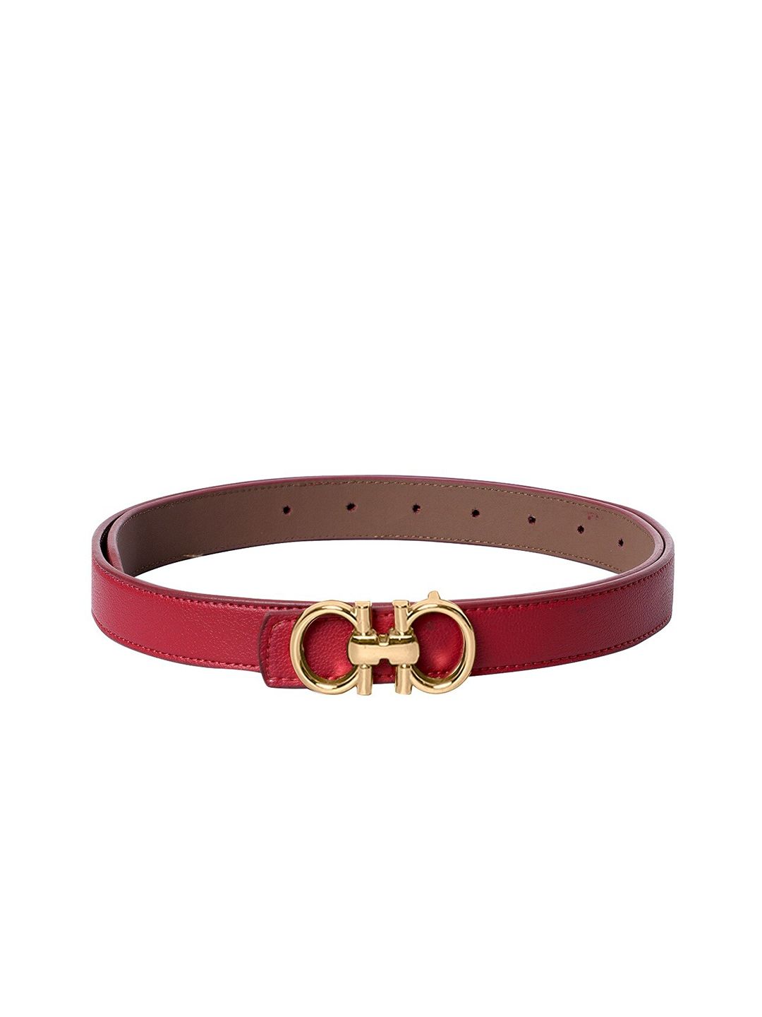 thickskin Women Red Textured PU Belt Price in India