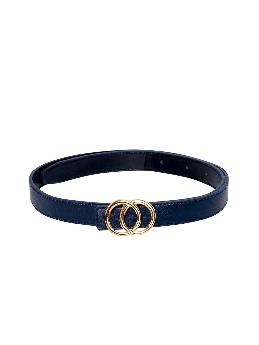 thickskin Women Navy Blue Textured PU Belt Price in India