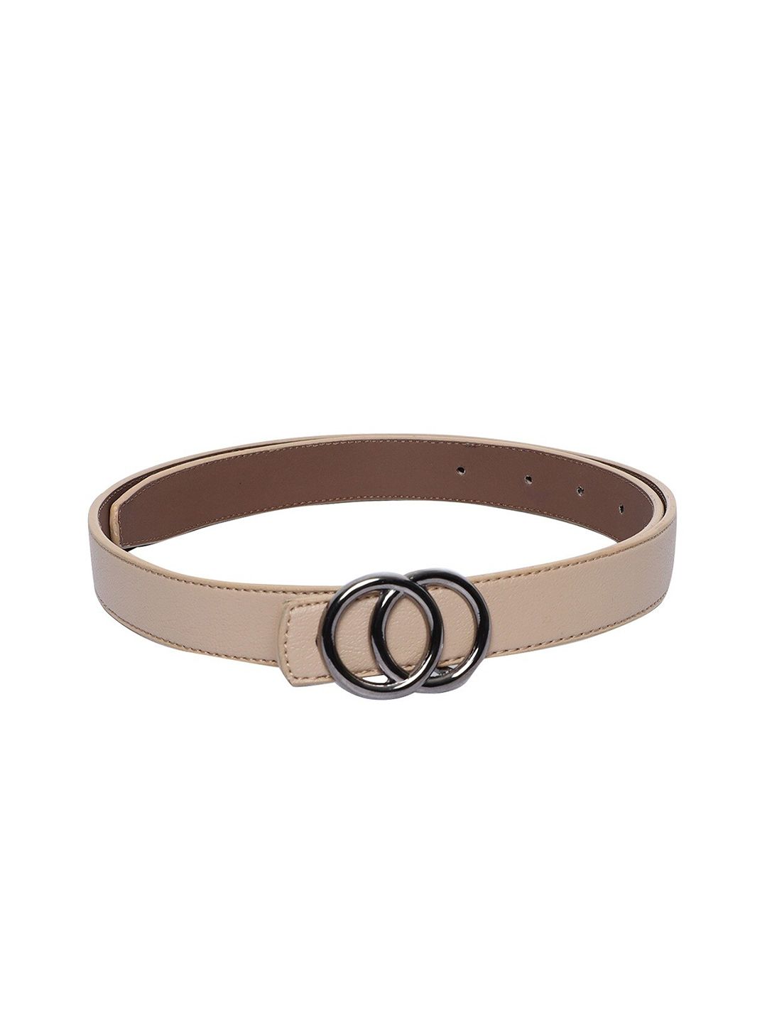 thickskin Women Beige Textured PU Belt Price in India