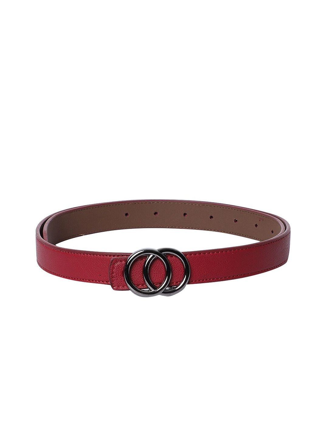 thickskin Women Red Textured PU Belt Price in India