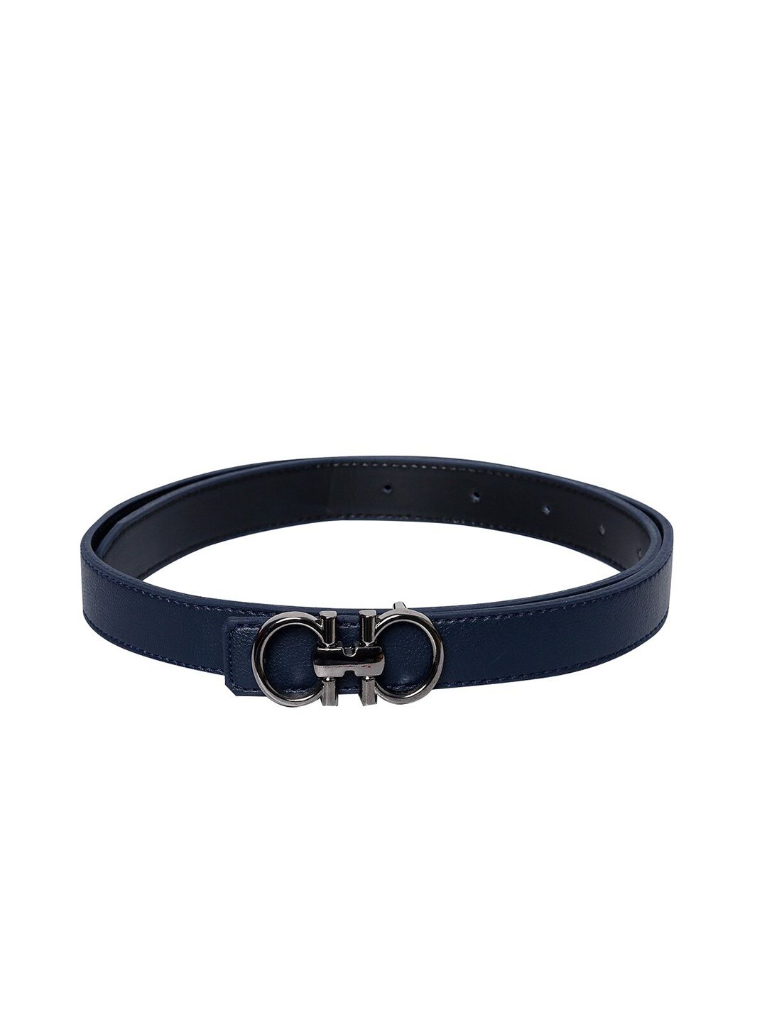 thickskin Women Navy Blue Textured PU Belt Price in India