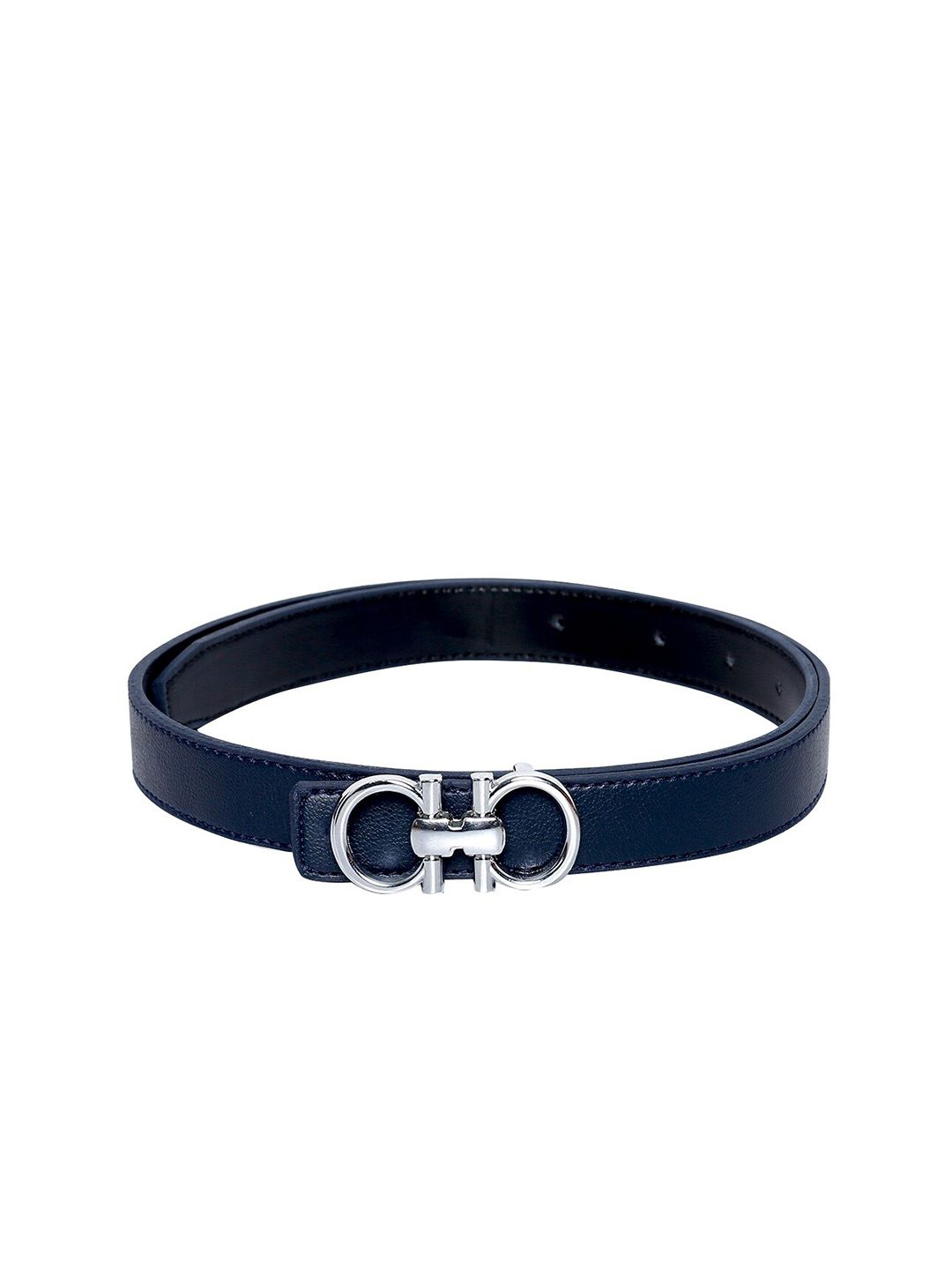 thickskin Women Navy Blue Textured PU Belt Price in India