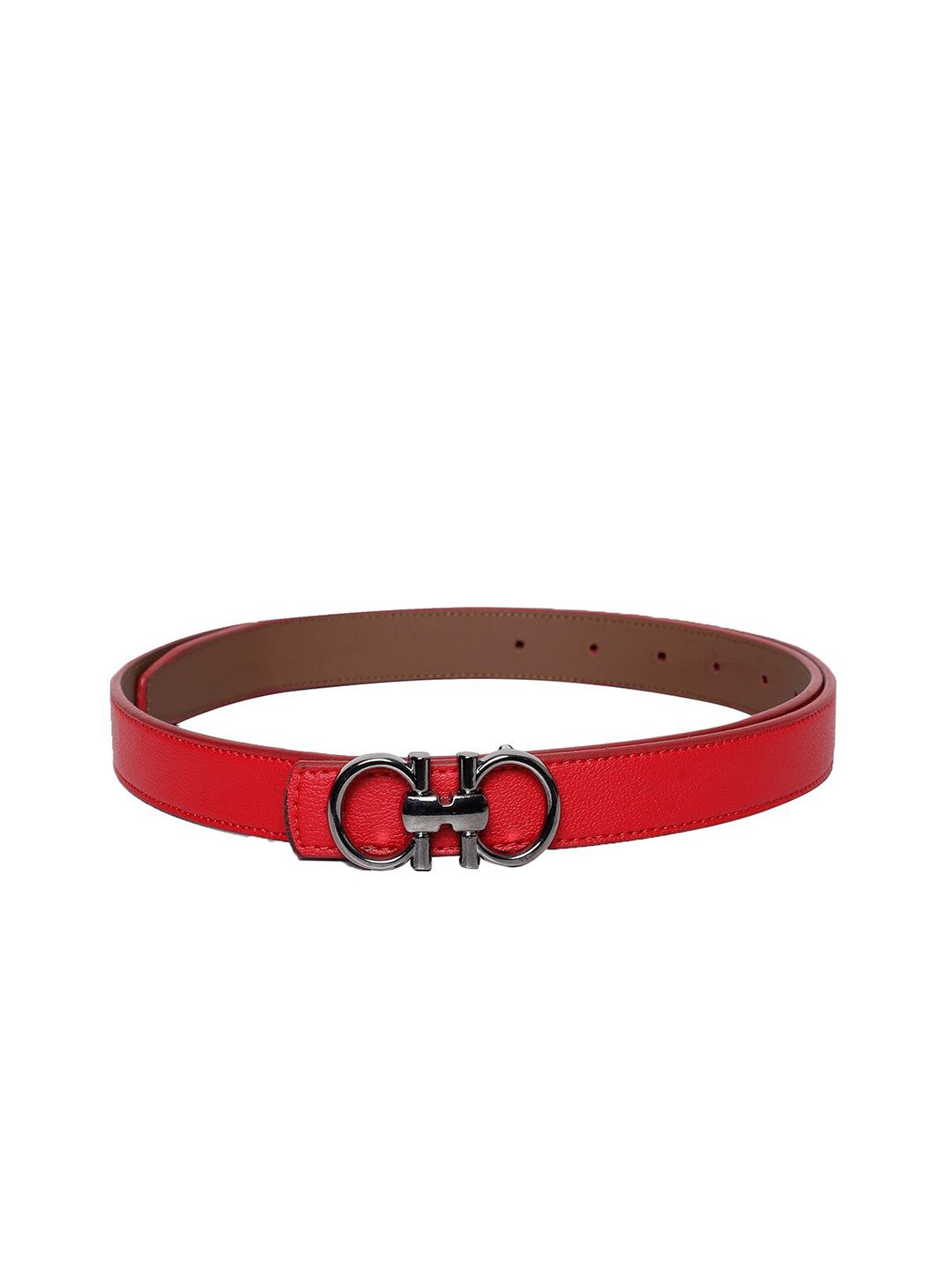 thickskin Women Red Textured PU Belt Price in India