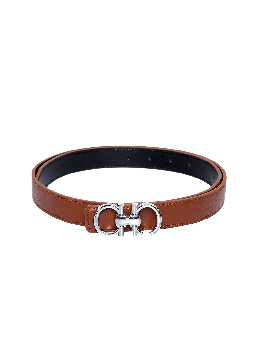 thickskin Women Tan Textured PU Belt Price in India