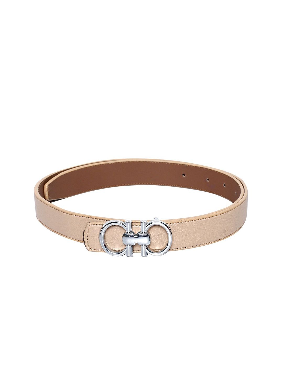 thickskin Women Beige Textured PU Belt Price in India