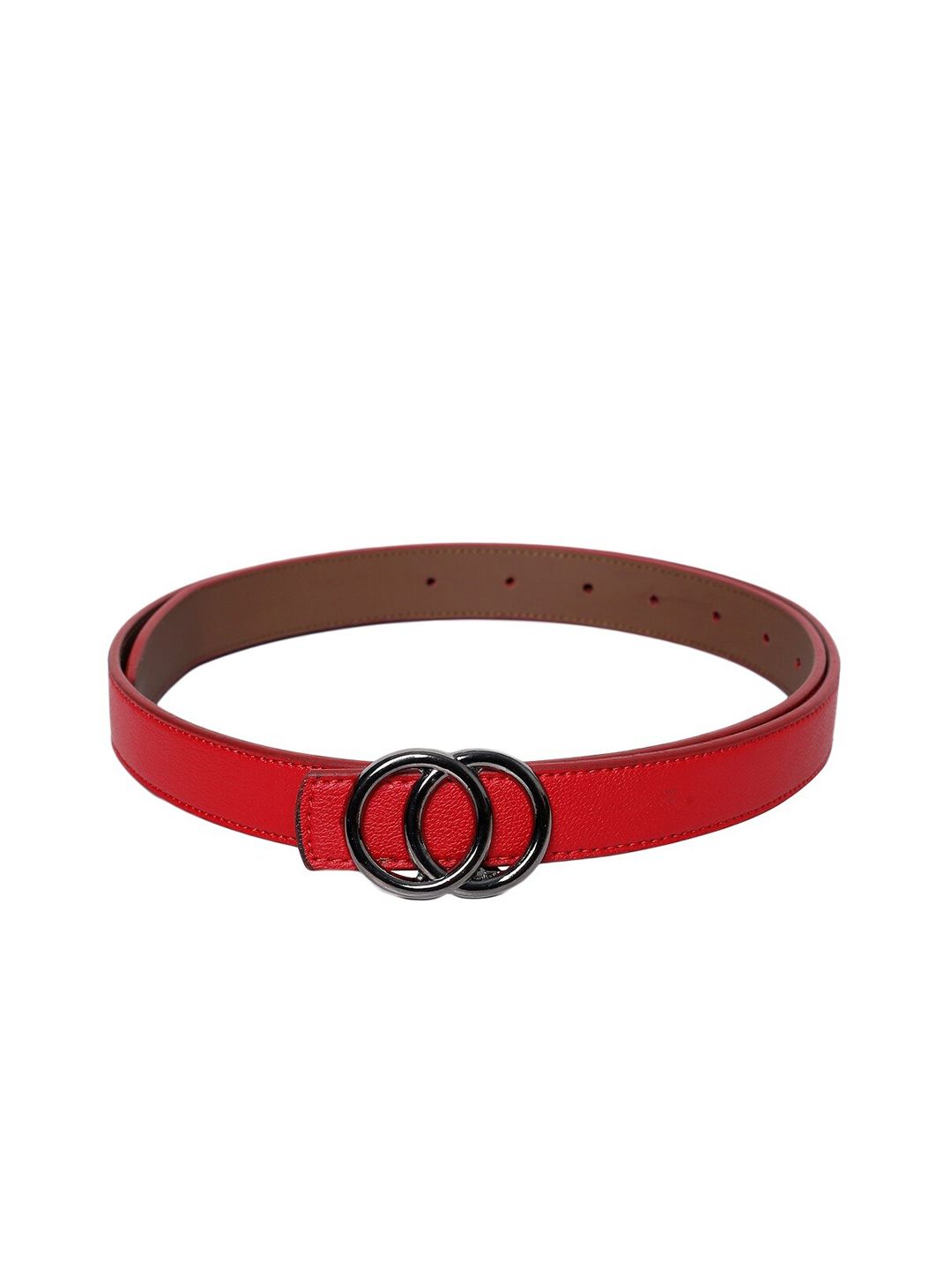 thickskin Women Red Textured PU Belt Price in India