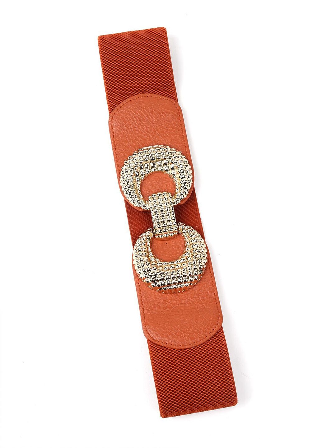 ODETTE Women Rust Embellished Belt Price in India