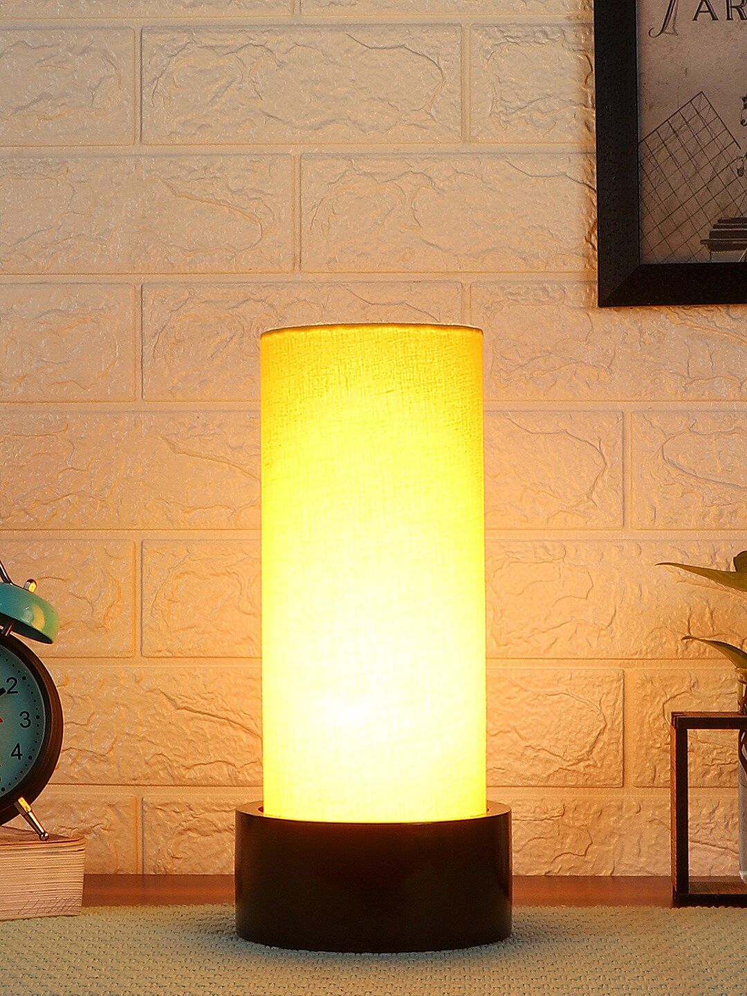 Devansh Yellow Contemporary Bedside Standard Table Lamp with Shade Price in India
