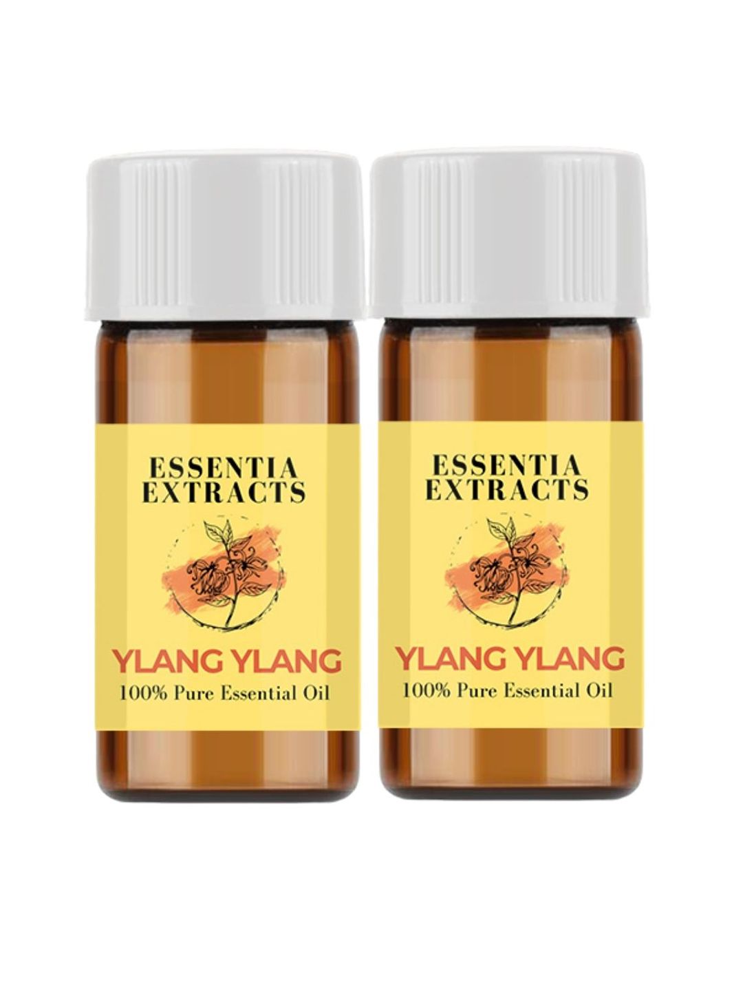 ESSENTIA EXTRACTS Set of 2 Transparent Ylang Ylang Essential Oil - 6 ml Each Price in India