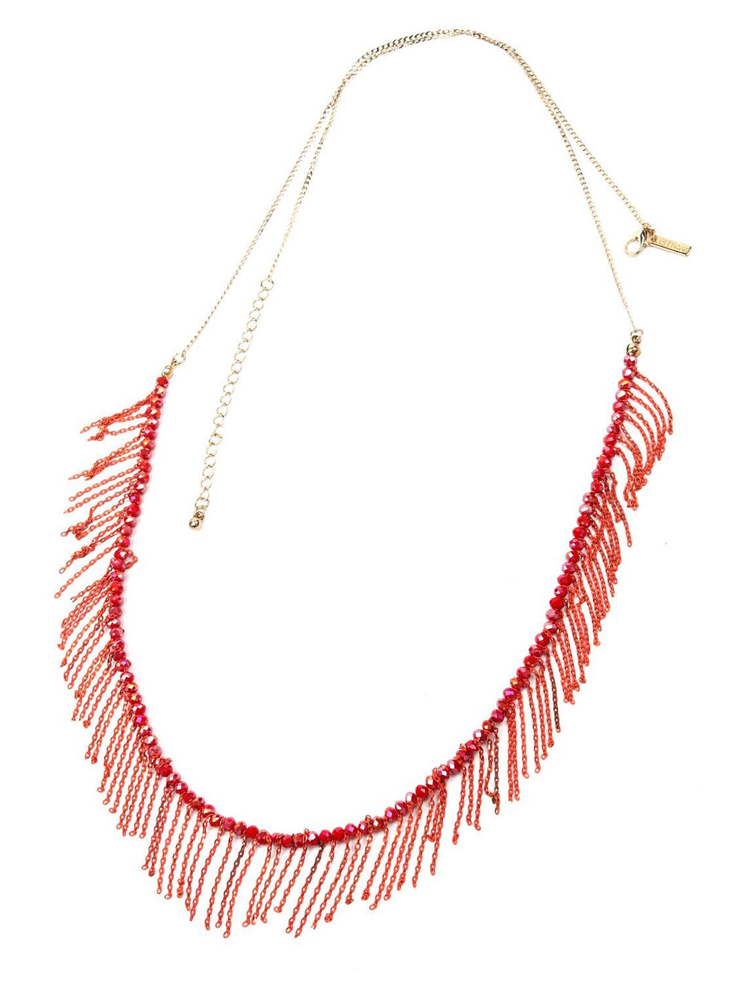 ODETTE Red Beaded Necklace Price in India