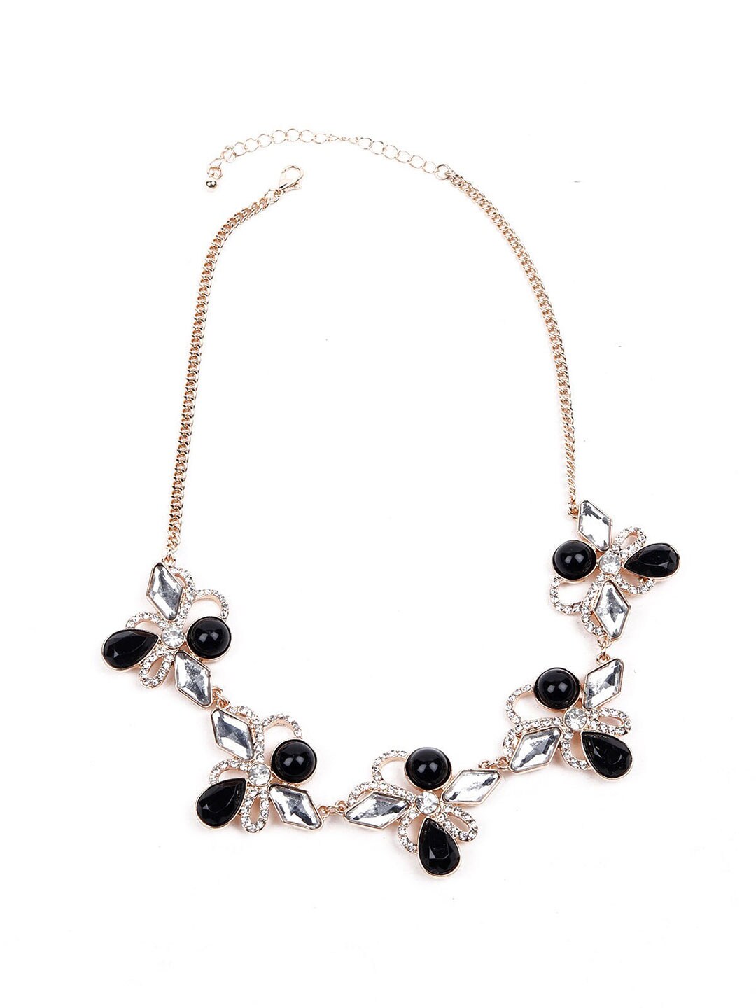ODETTE Women Gold-Toned & White Necklace Price in India