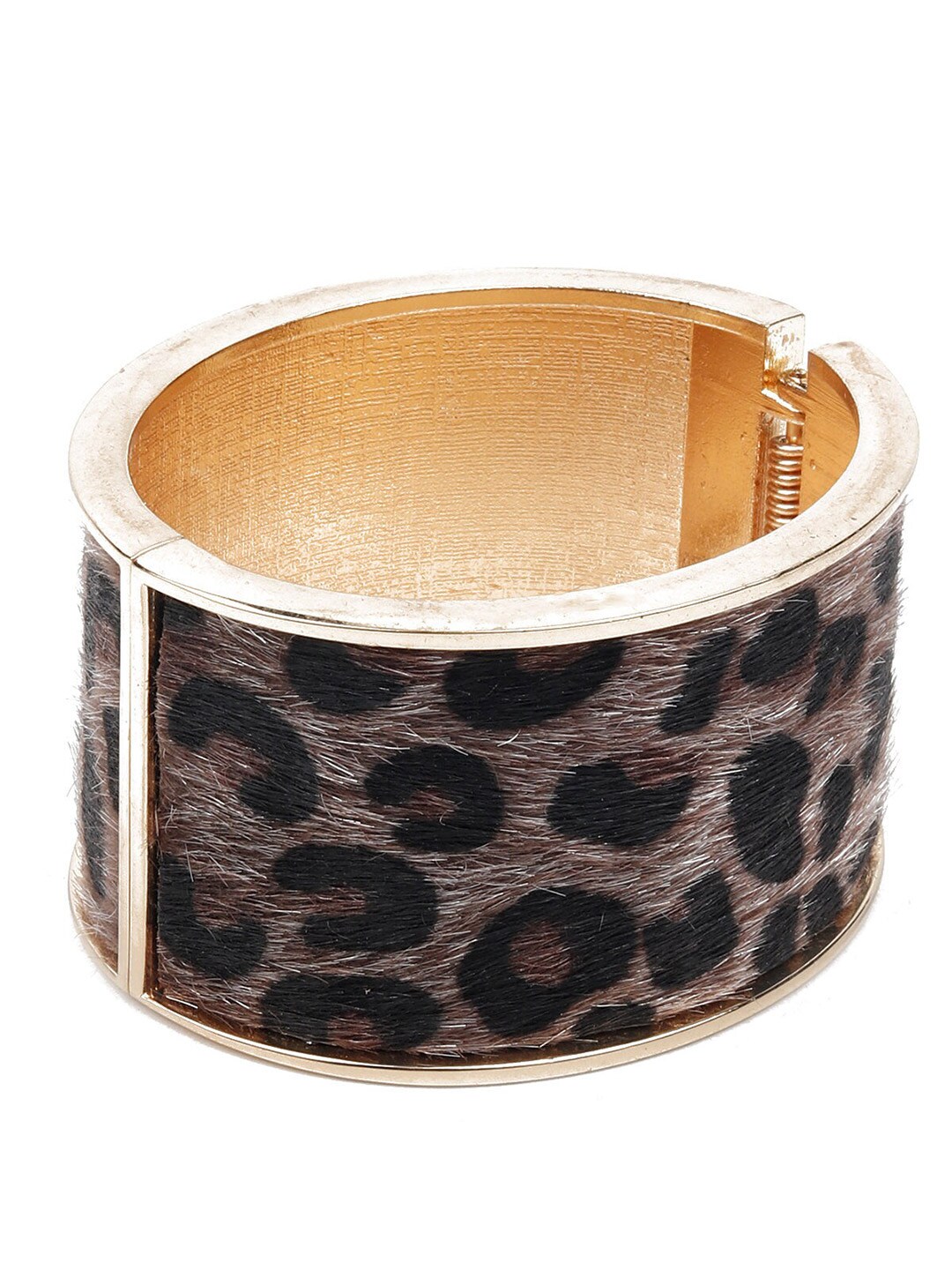ODETTE Women Gold-Toned & Black Armlet Bracelet Price in India