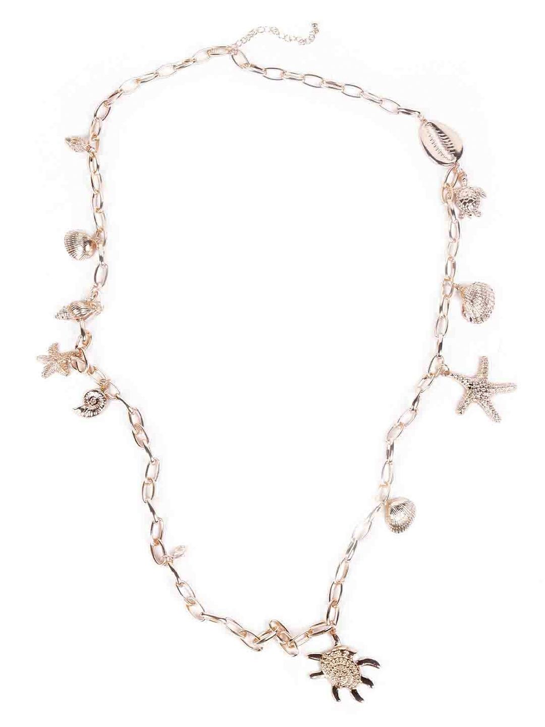 ODETTE Gold-Toned Charm Necklace Price in India