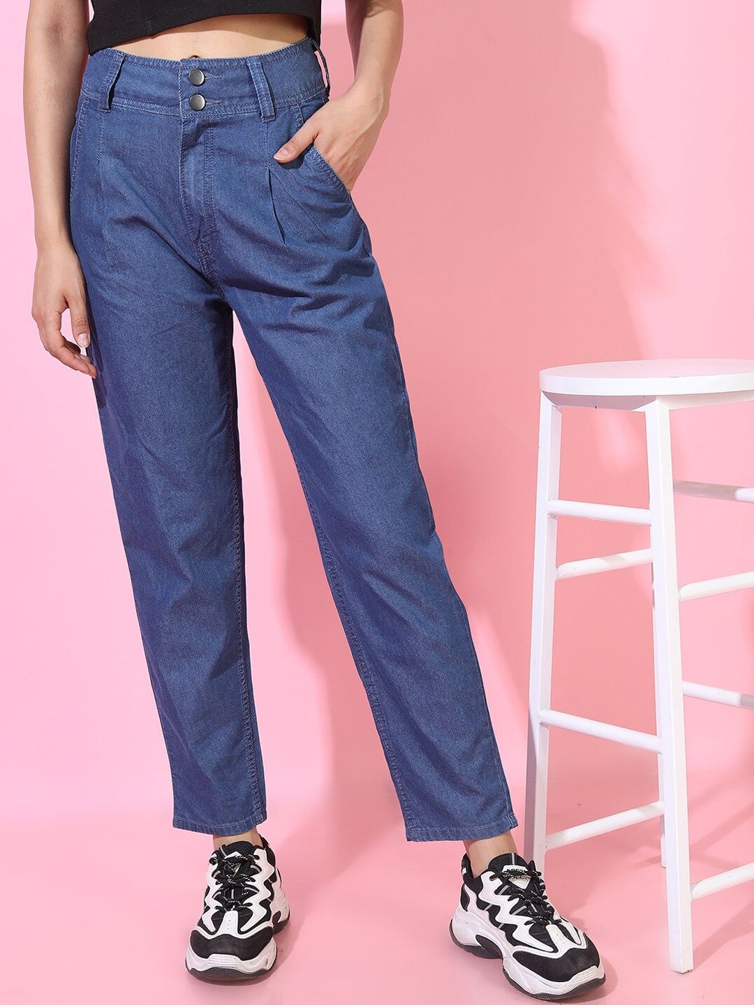 Tokyo Talkies Women Blue Slim No Fade Jeans Price in India