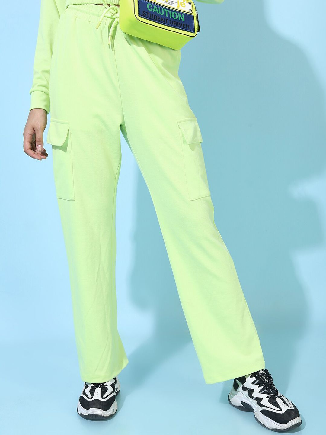 Tokyo Talkies Women Green Stylish Solid Trousers Price in India