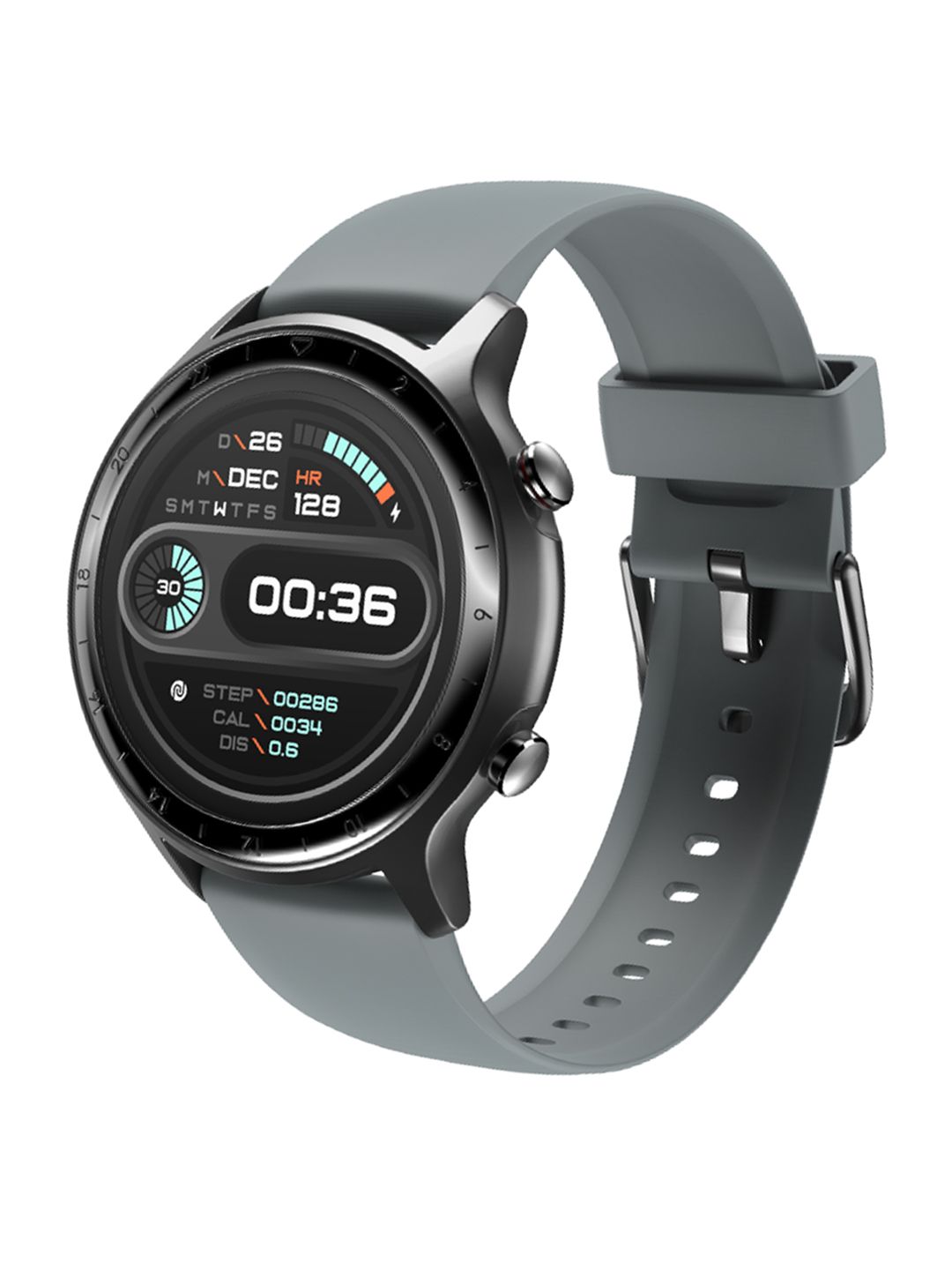 Noise Unisex Grey NoiseFit Active GPS Smartwatch Price in India