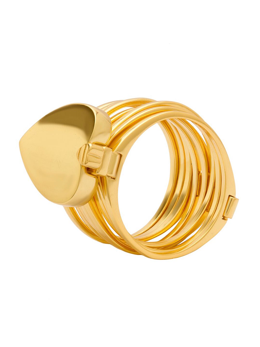 ANAYRA Women Gold Plated 925 Sterling Silver Finger Ring Price in India