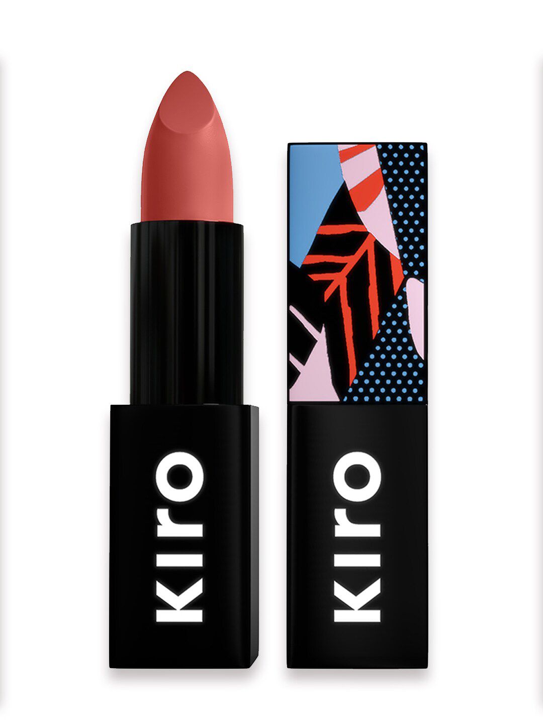 KIRO Lush Moist Matte Long Lasting Lipstick, Dusky Peach (Nude Coral) 4.2G Women Pink Lipstick