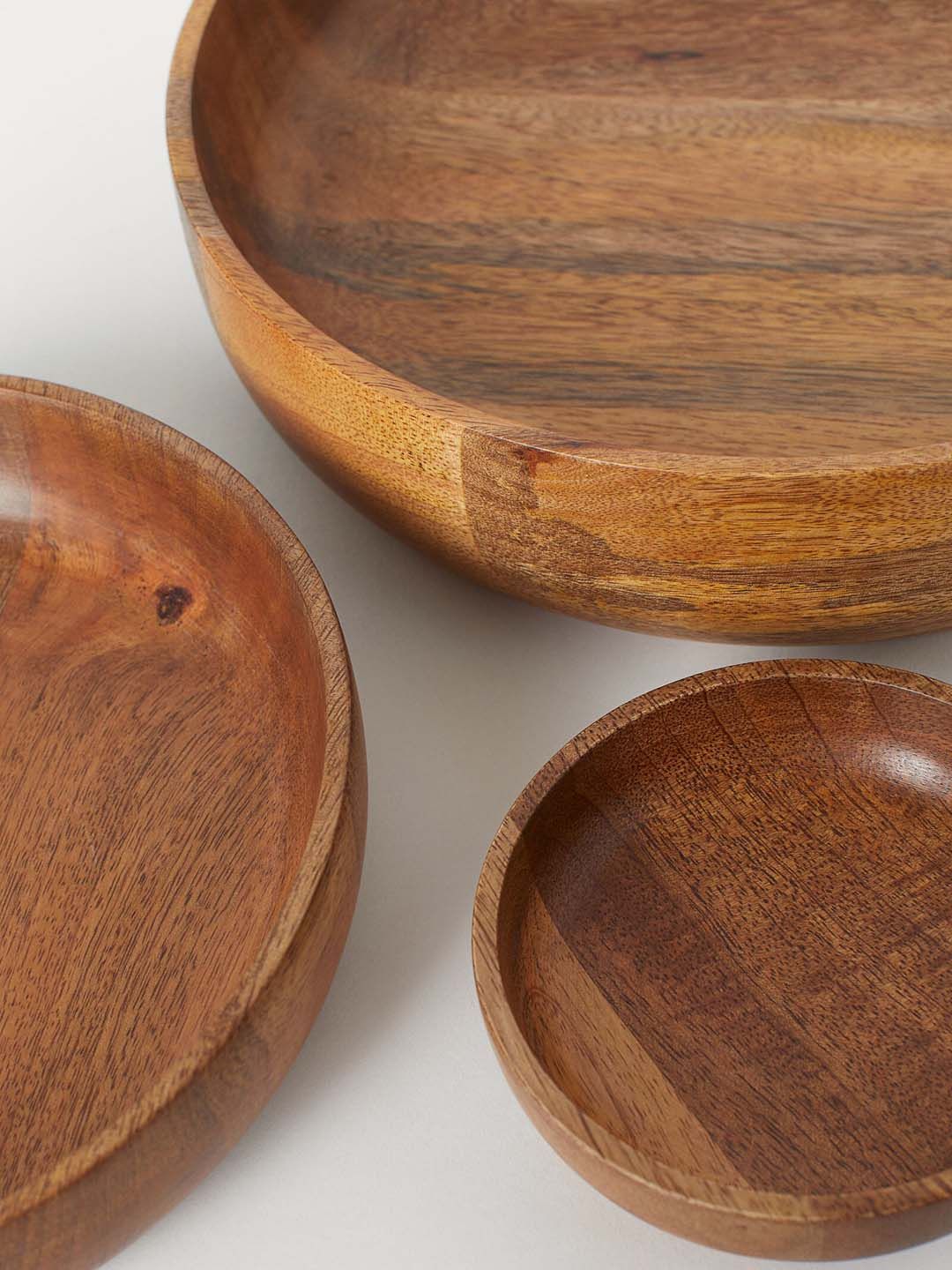 H&M Brown Mango Wood Serving Bowl Price in India