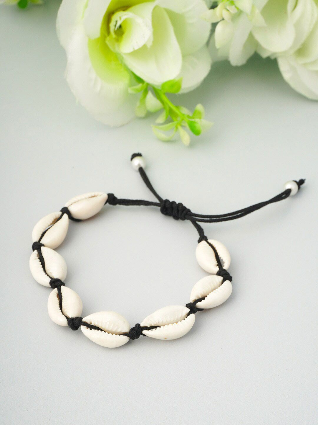 Urmika Women White & Black Wraparound Bracelet Price in India