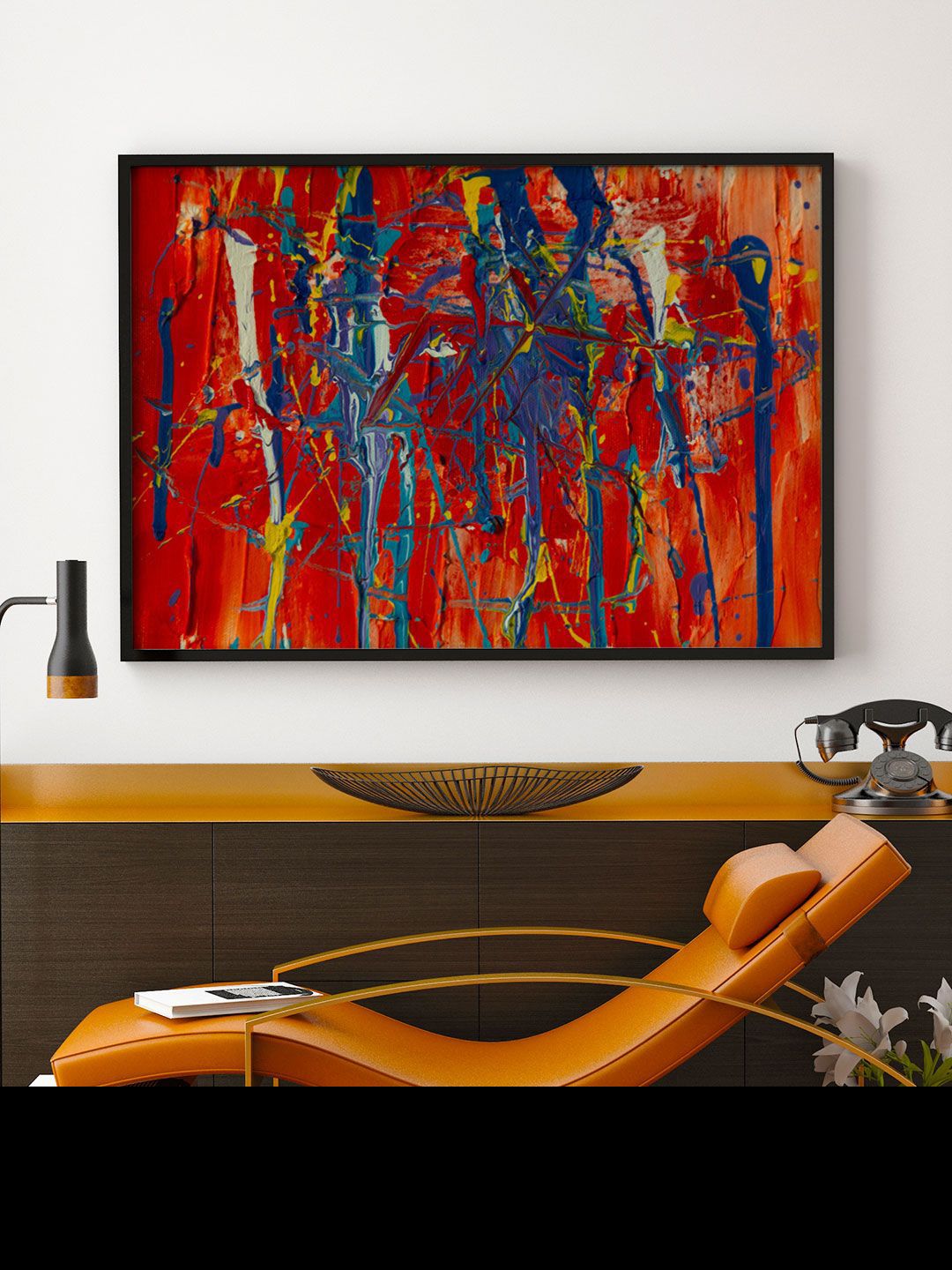 ARTSPACE Multi-Coloured Abstract Canvas Wall Painting Price in India