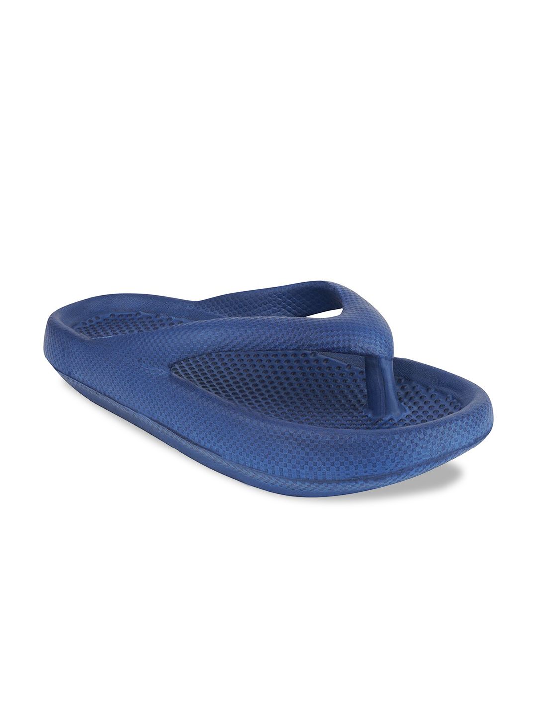 Shoetopia Women Blue Solid Synthetic Room Slippers Price in India