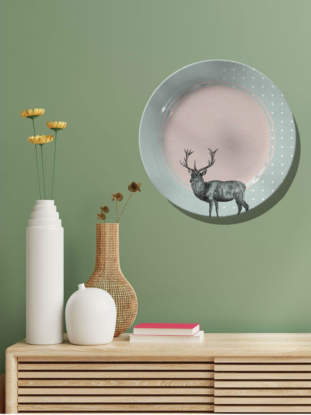 ARTSPACE Blue The Deer Wall Decor Price in India