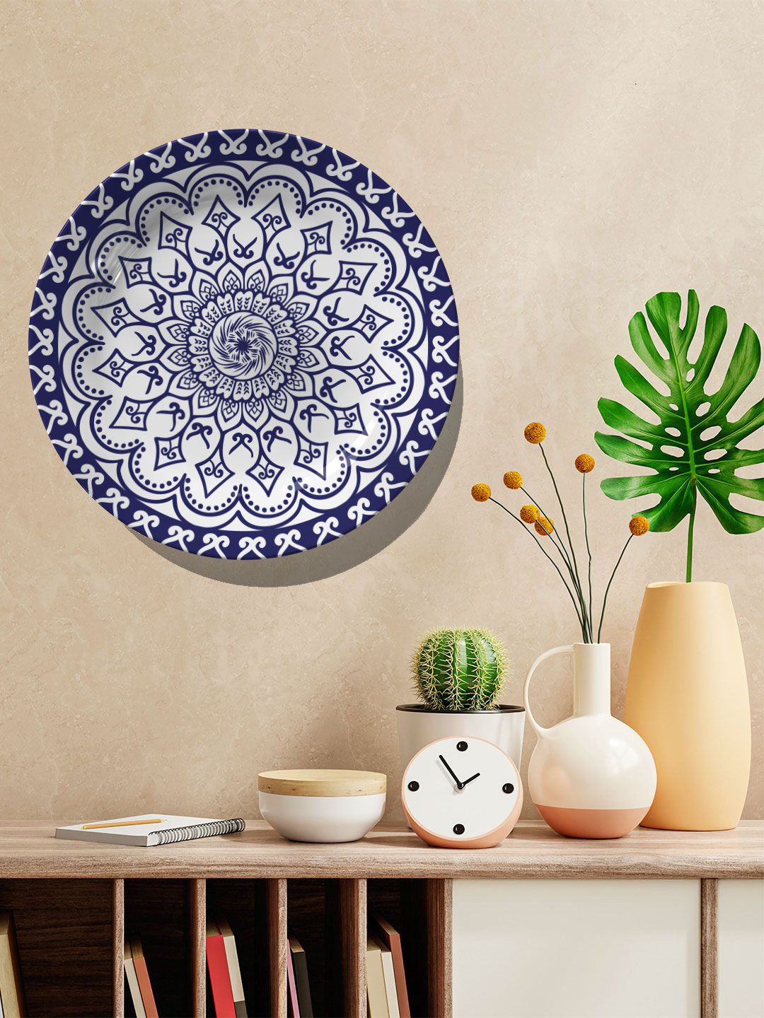 ARTSPACE Blue Ornamental Design Wall Decor Price in India