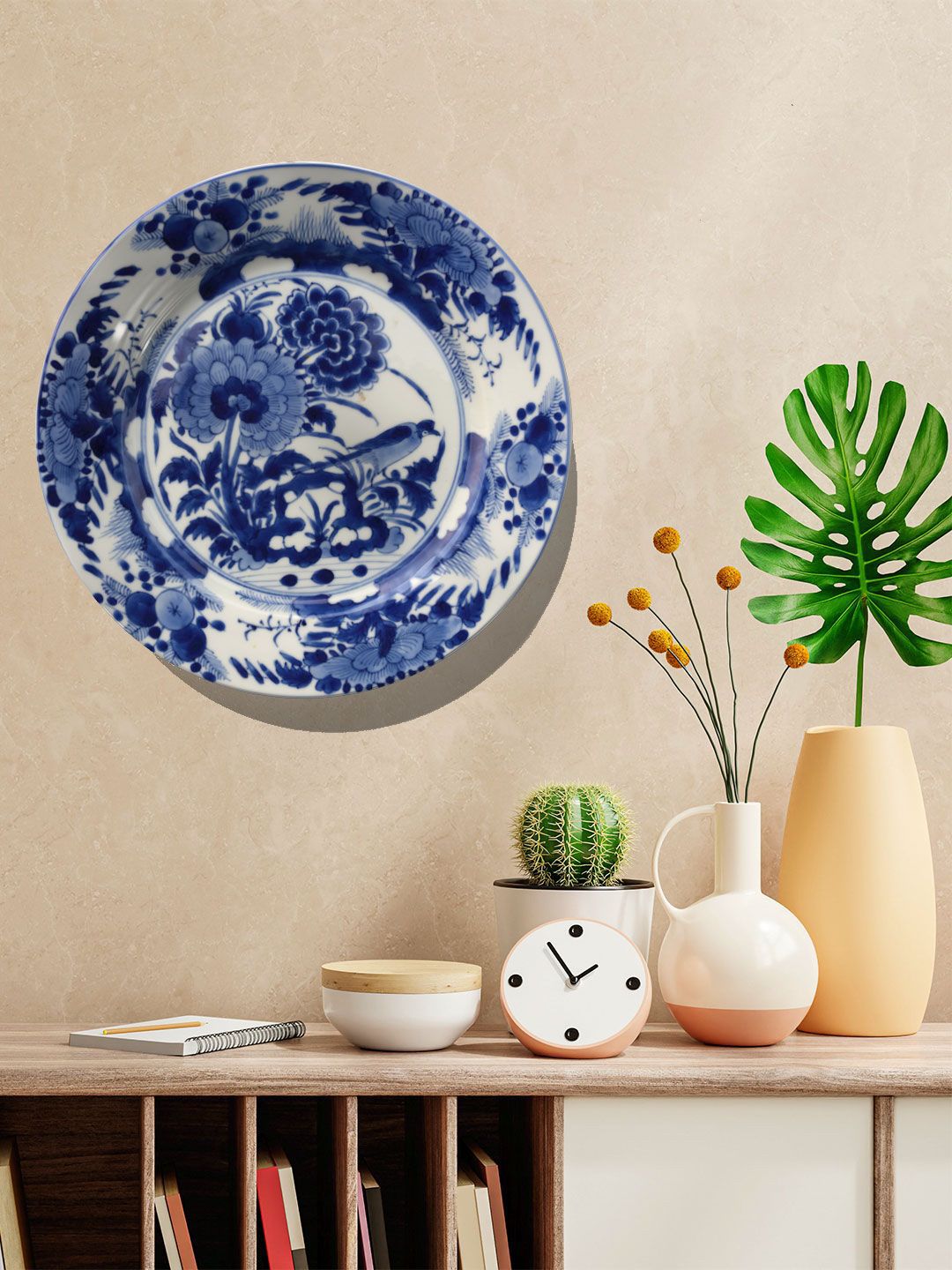 ARTSPACE Blue & White Chinese Traditional Art Wall Plate Price in India