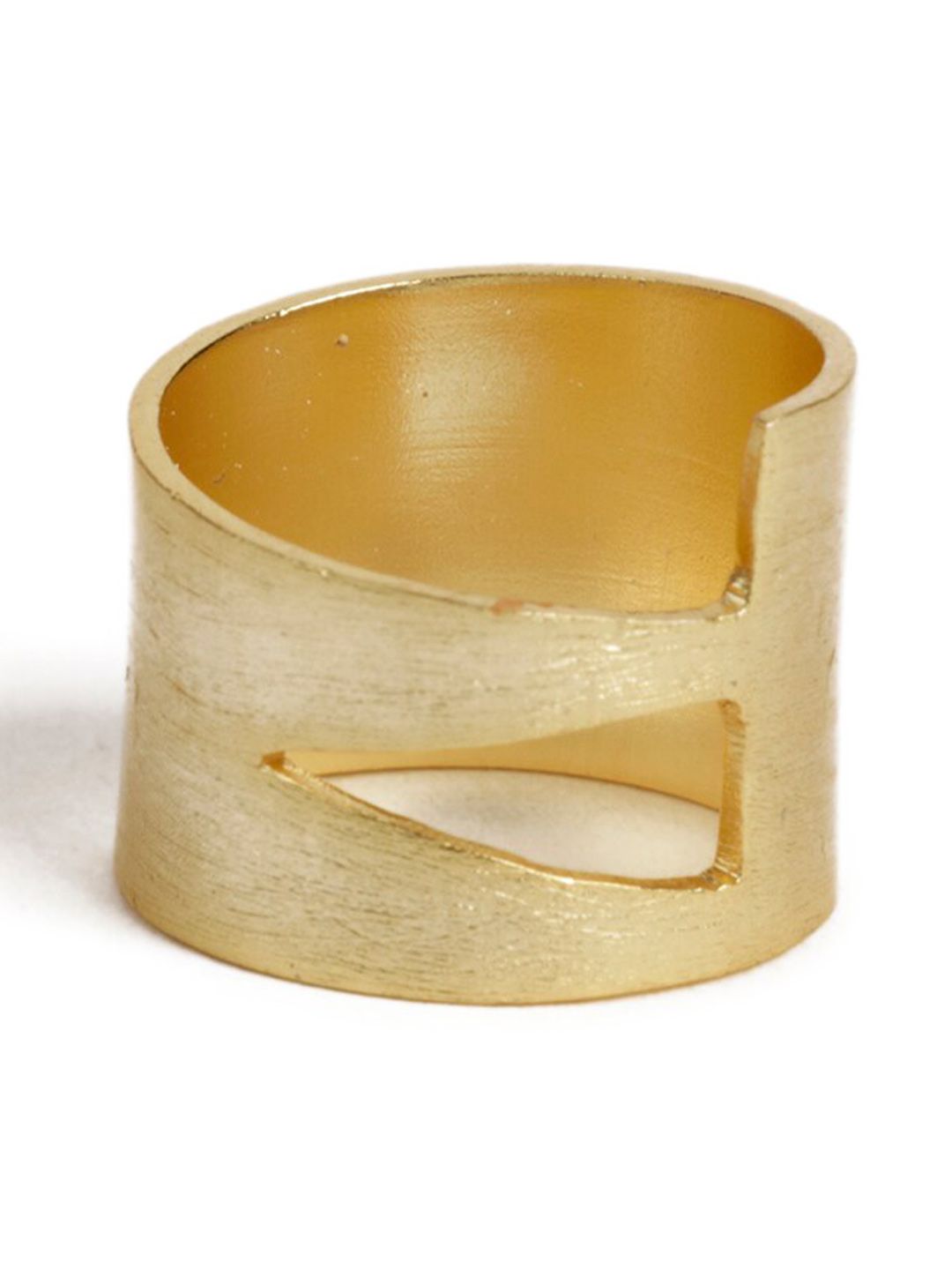STILSKII Gold-Plated Supreme Statement Finger Ring Price in India