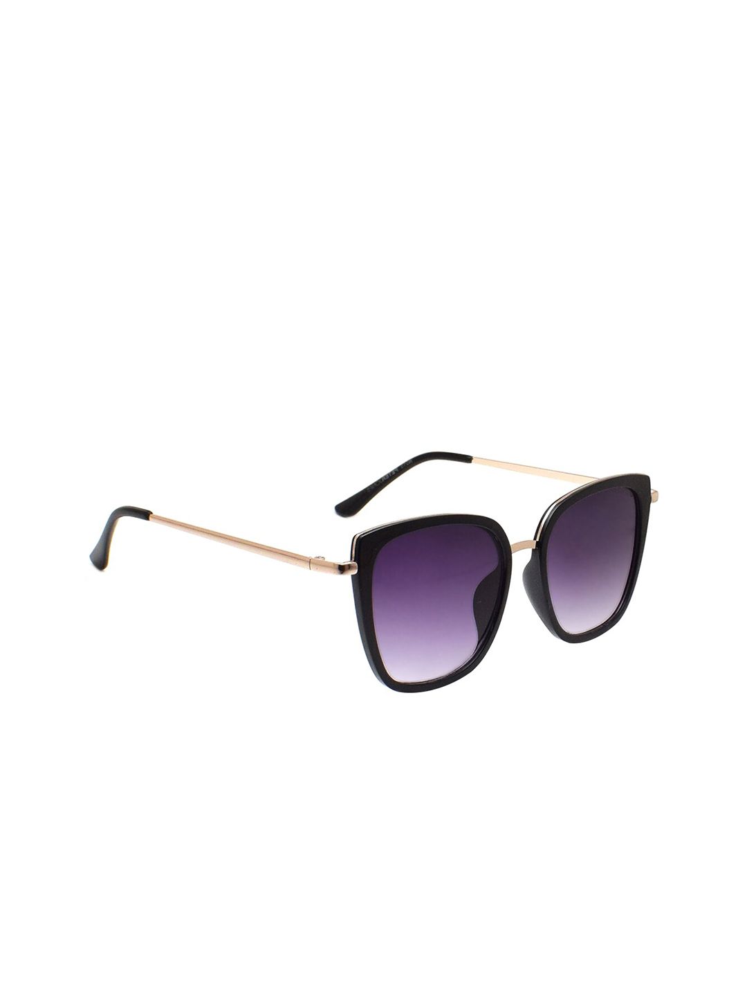 Peter Jones Eyewear Women Purple Lens & Black Butterfly Sunglasses RD018B Price in India