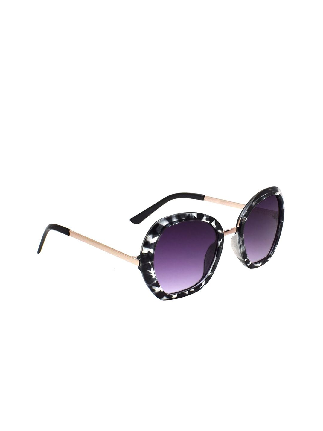 Peter Jones Eyewear Women Purple Lens & Grey UV Protected Oversized Sunglasses RD020GDA Price in India