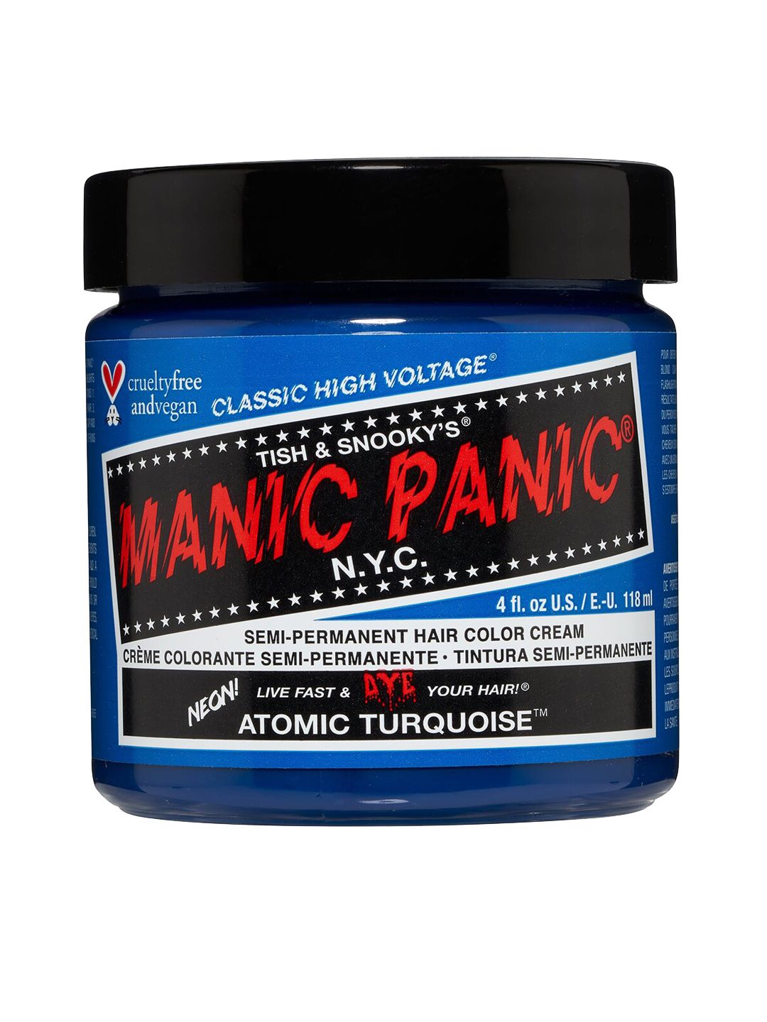 MANIC PANIC Classic High Voltage Semi-Permanent Hair Colour Cream - Atomic Turquoise Price in India
