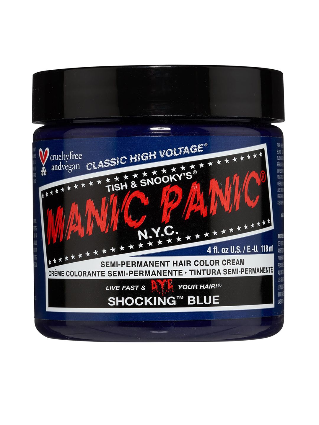 MANIC PANIC Classic High Voltage Semi-Permanent Hair Colour Cream - Shocking Blue Price in India