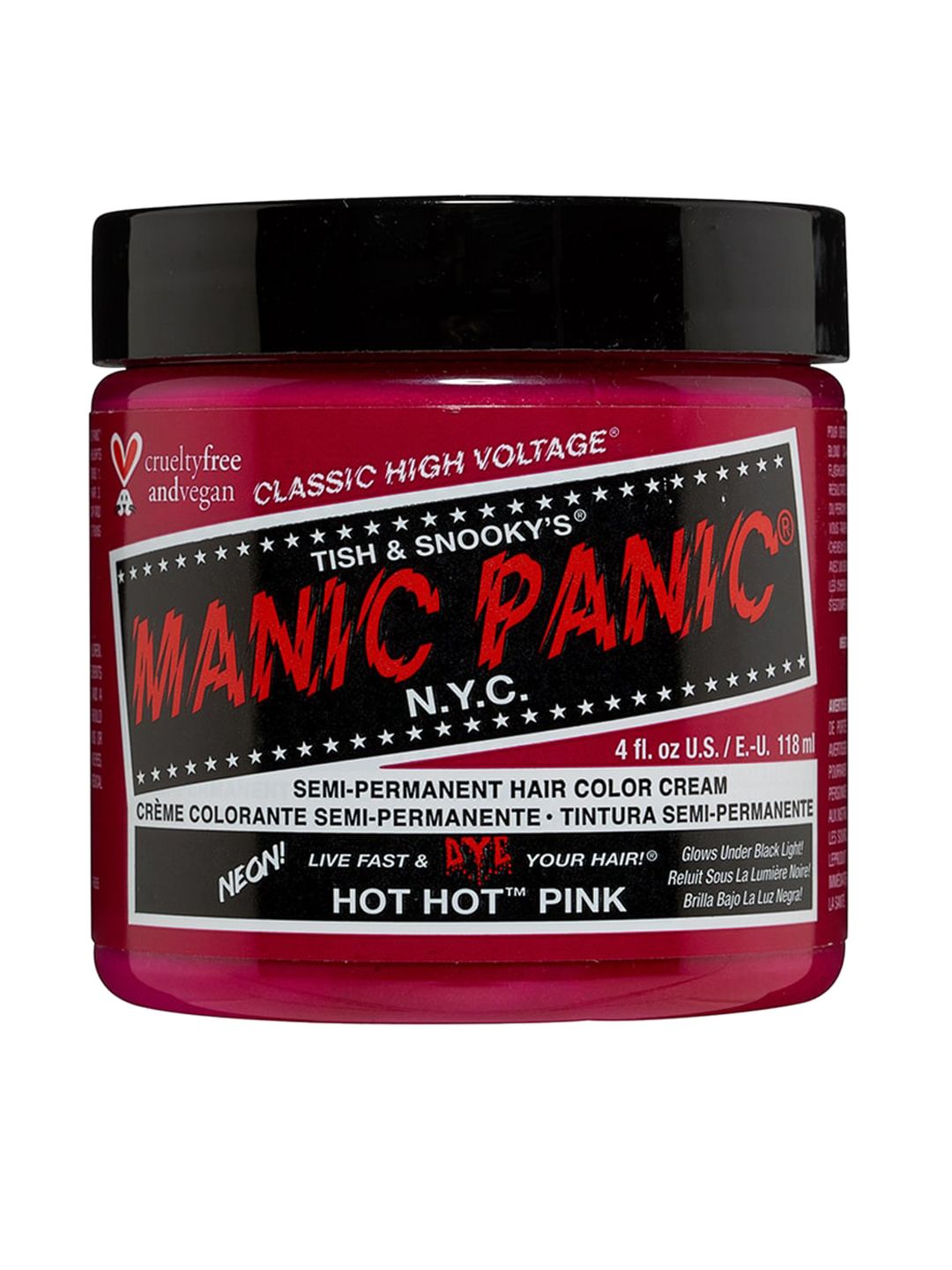 MANIC PANIC Classic High Voltage Semi-Permanent Hair Colour Cream - Hot Hot Pink Price in India