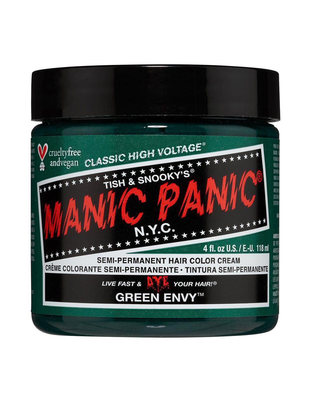 MANIC PANIC Classic High Voltage Semi-Permanent Hair Colour Cream - Green Envy Price in India