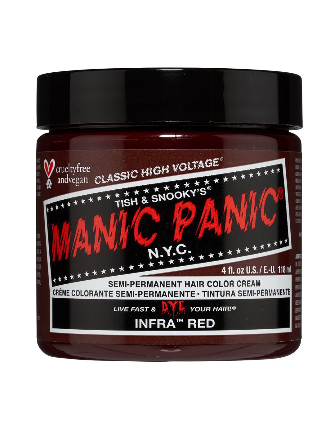 MANIC PANIC Classic High Voltage Semi-Permanent Hair Colour Cream - Infra Red Price in India