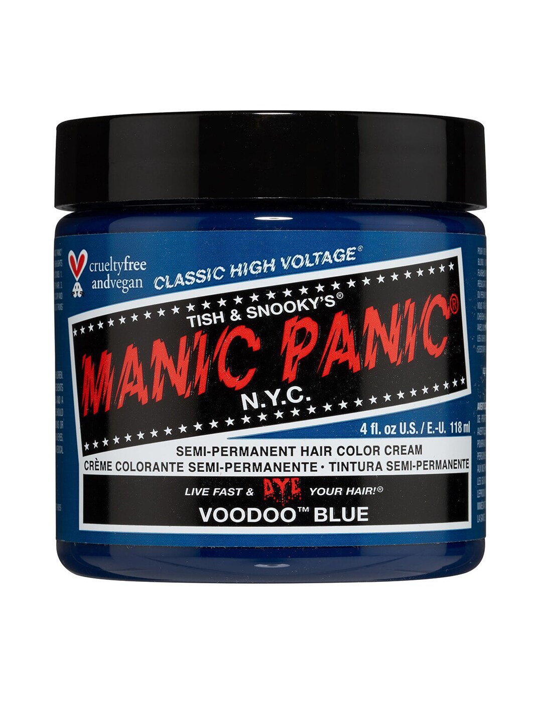 MANIC PANIC Classic High Voltage Semi-Permanent Hair Colour Cream - Voodoo Blue Price in India