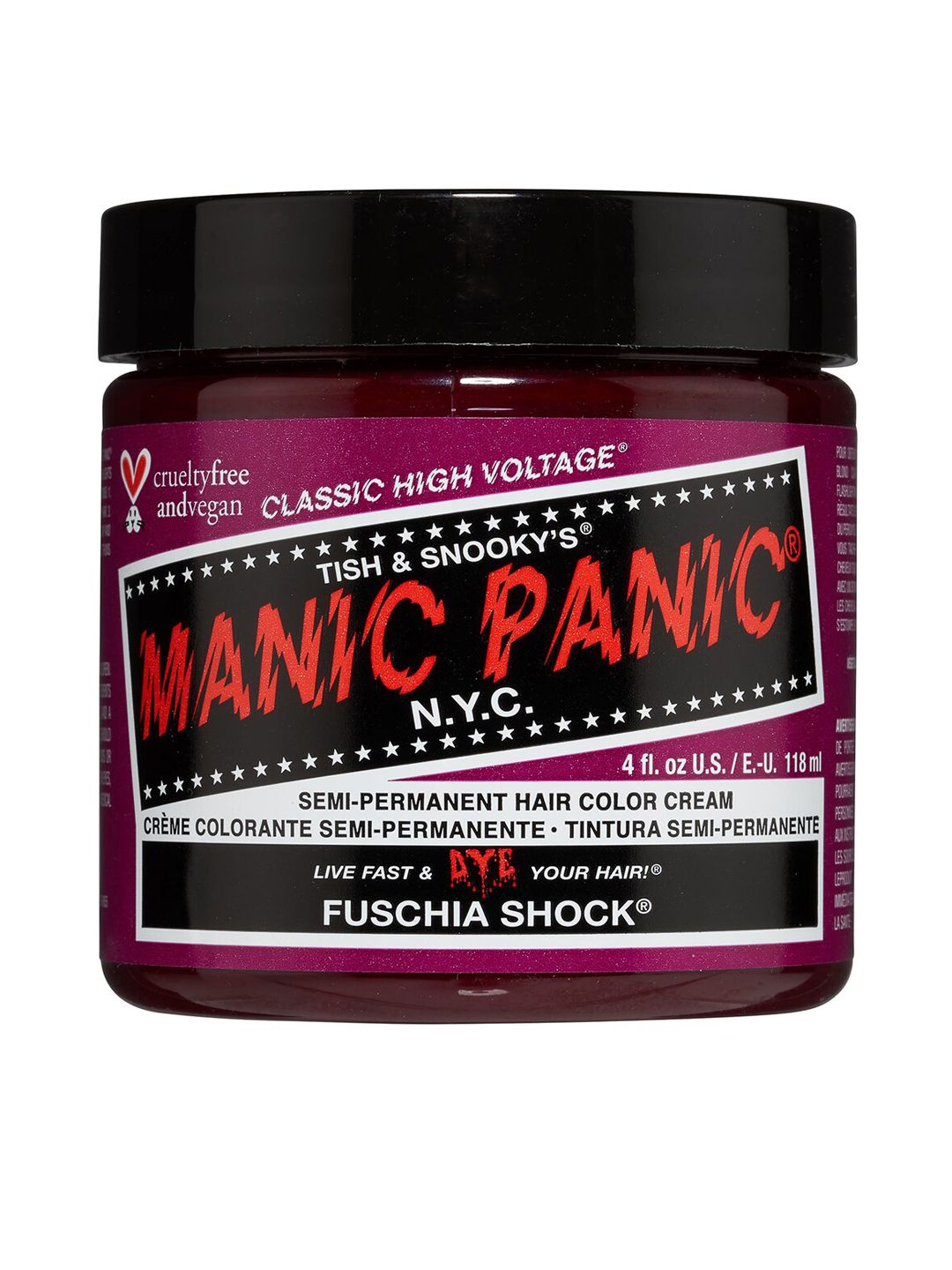 MANIC PANIC Classic High Voltage Semi-Permanent Hair Colour Cream - Fuschia Shock Price in India