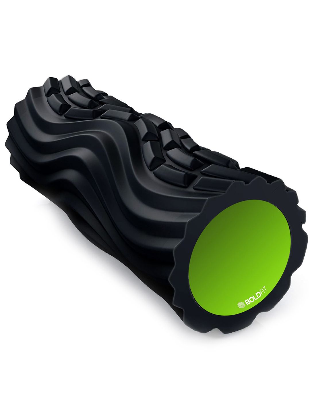 BOLDFIT  Black & Green Foam Roller For Deep Tissue Massage Price in India