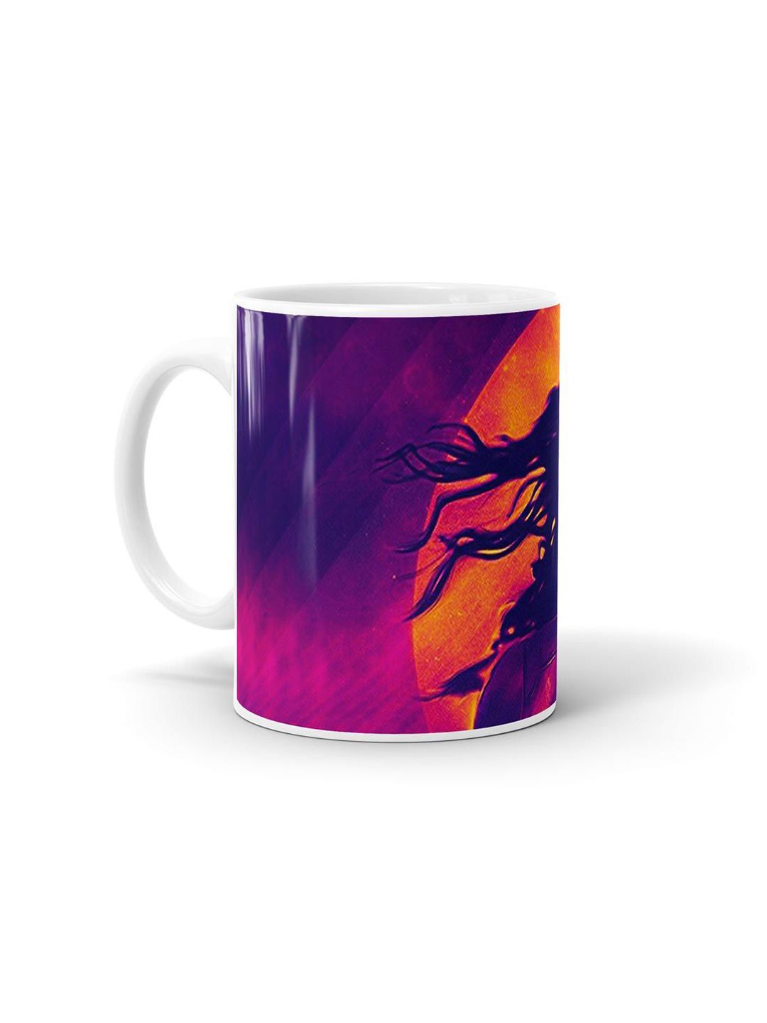 macmerise Purple & Pink Eagle Eye Wonder Woman Printed Ceramic Glossy Mug Price in India