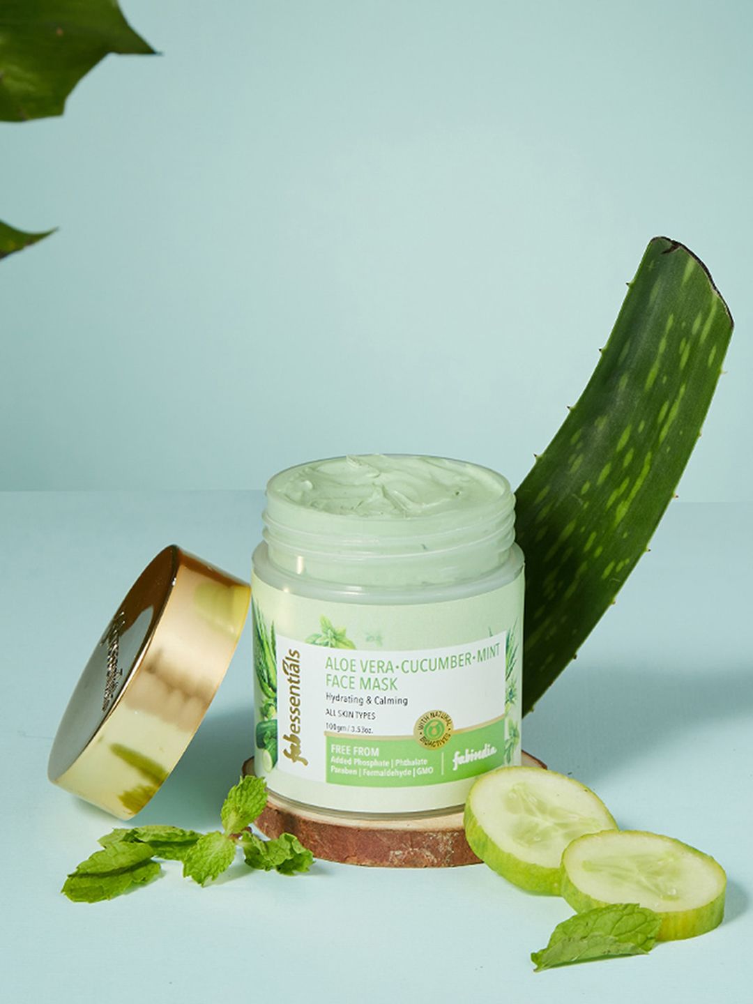 Fabindia Aloe Vera Cucumber Mint Face Mask - 100 g