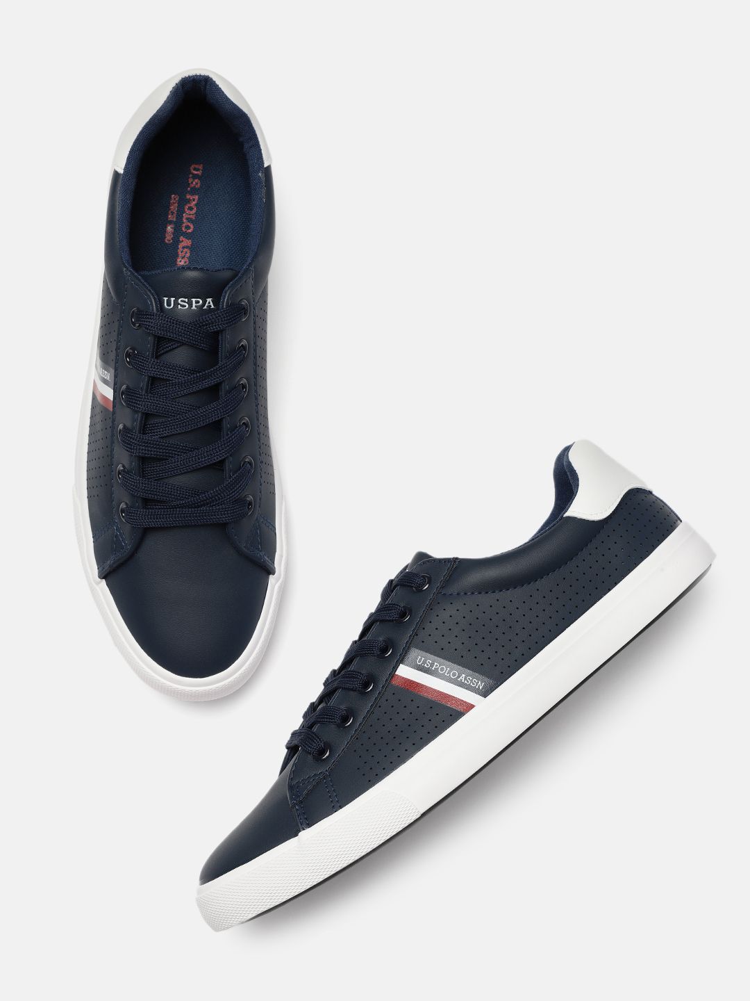 U.S. Polo Assn. Men Navy Blue Capron 2.0 Sneakers