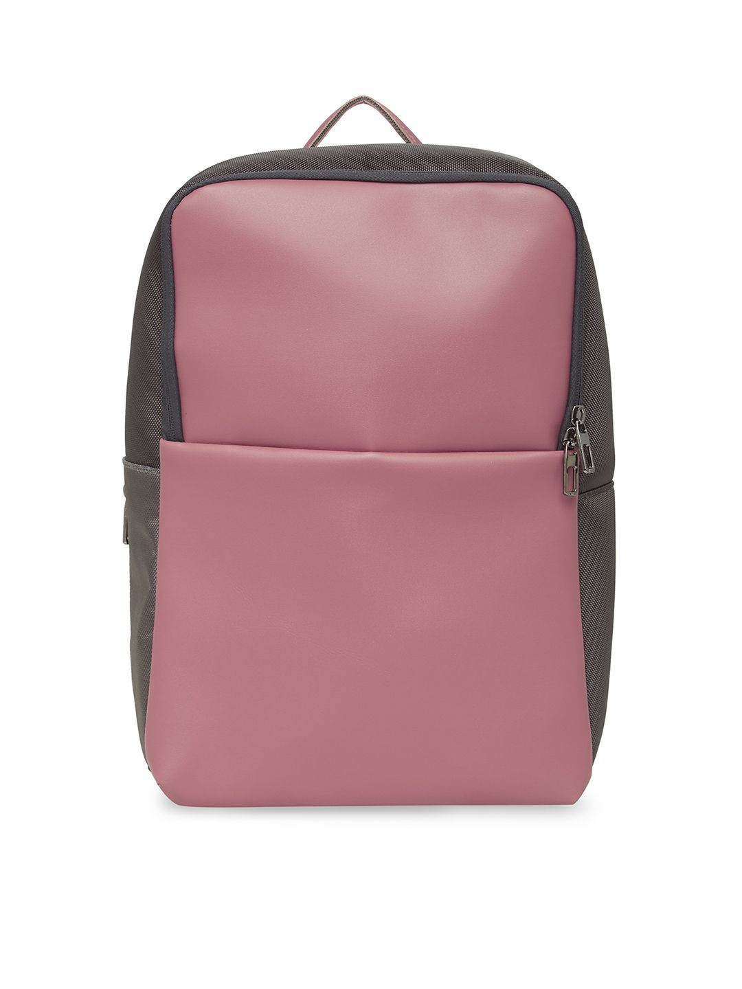 MBOSS Unisex Pink & Grey Colourblocked Backpack Price in India
